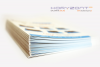 ulotka A4 składana do A5, druk pełnokolorowy obustronny 4+4, na papierze kredowym, 250 g, 25 sztuk